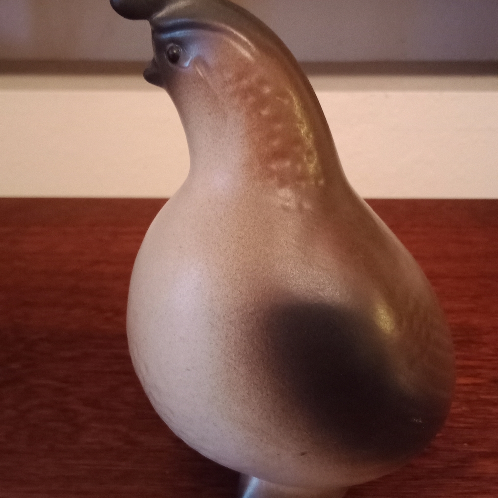 Vintage Porcelain Painted Quail Figure